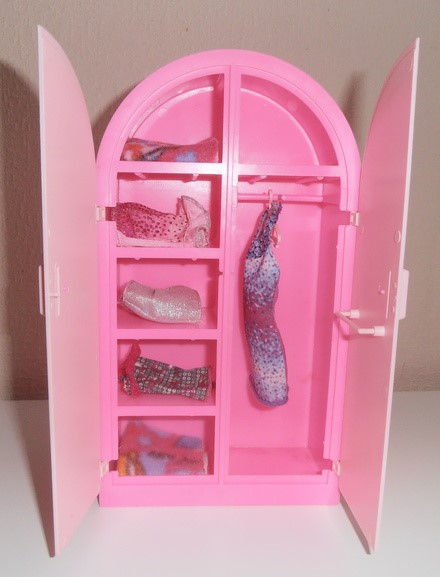 Шкаф для кукол PAREMO (розовый)